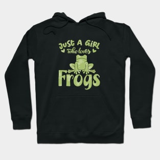 Just A Girl Who Loves Frogs, Splash Greens Hoodie